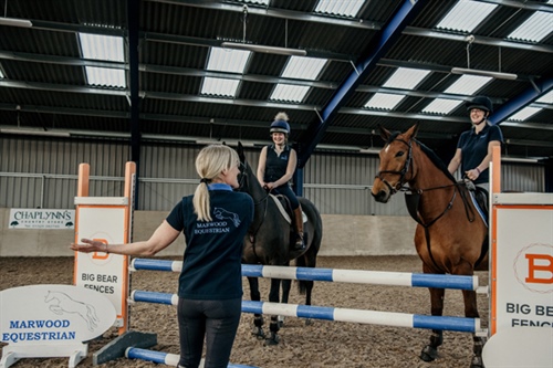 Training in Marwood Arena due...